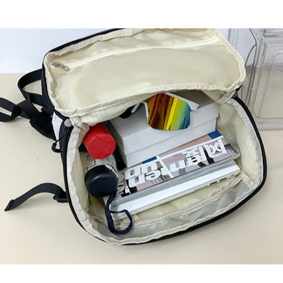 致青春｜時尚大容量雙肩包輕便休閒旅行背包高級感小眾設計感通用登山包「802-101」25.12-2