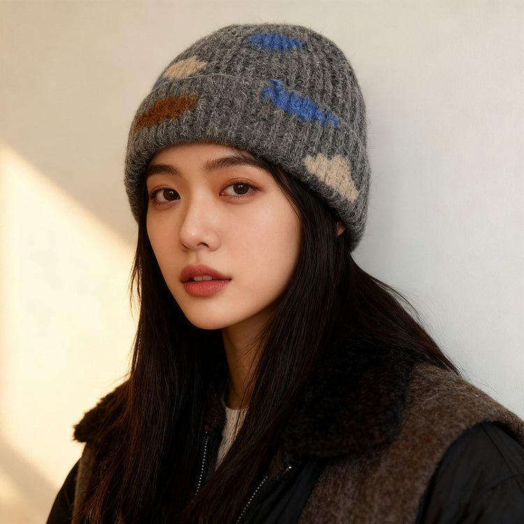 流行帽子｜2025秋冬季新款時尚針織帽子女韓版學生百搭保暖毛線帽男戶外冷帽「C5573」25.12-1