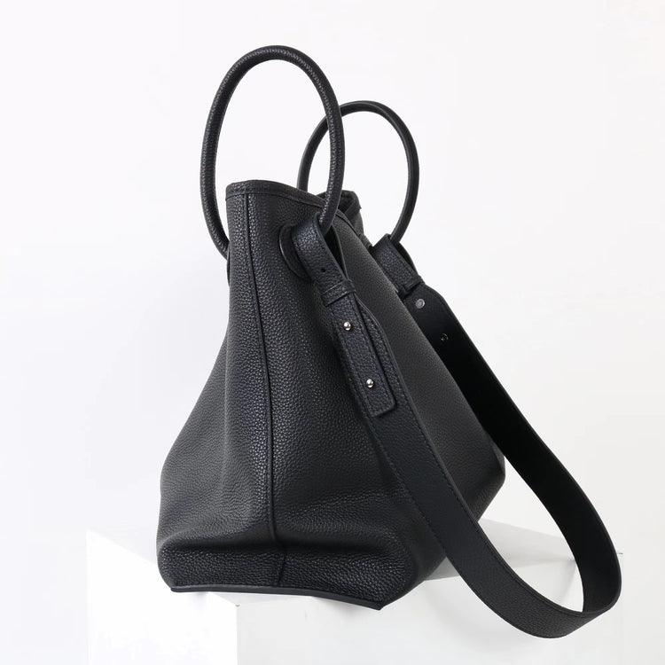 質感真皮｜2025新頭層牛皮圓環吊床通勤托特包大容量包包女大包高級感單肩包「5101」25.12-2