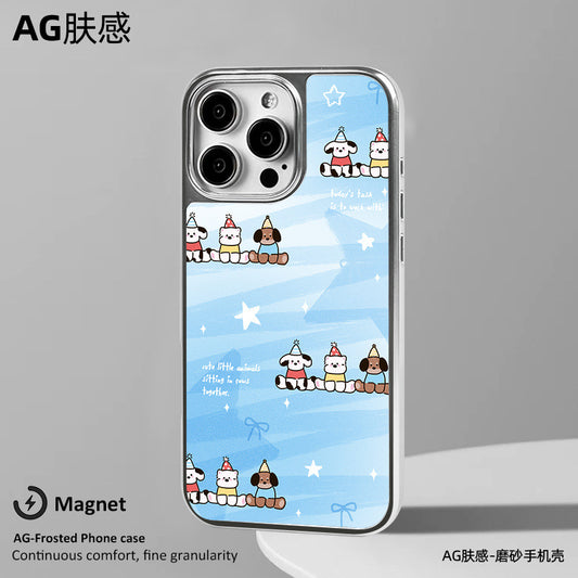 手機殼｜iPhone16磁吸手機殼蘋果13ProAG磨砂碳纖紋12適用15小米15「LR1270」25.05-2