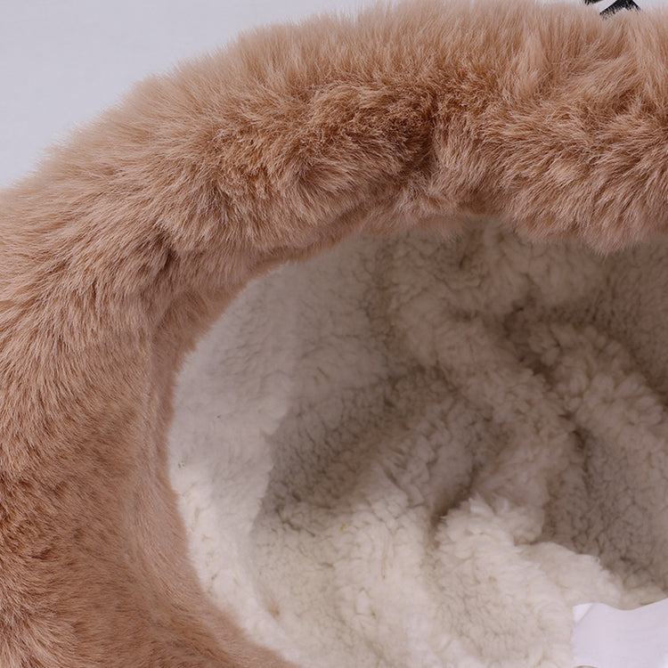 流行帽子｜毛絨帽子女冬季新款加絨漁夫帽加厚騎車保暖棉帽東北戶外防寒盆帽「C3399」25.11-2