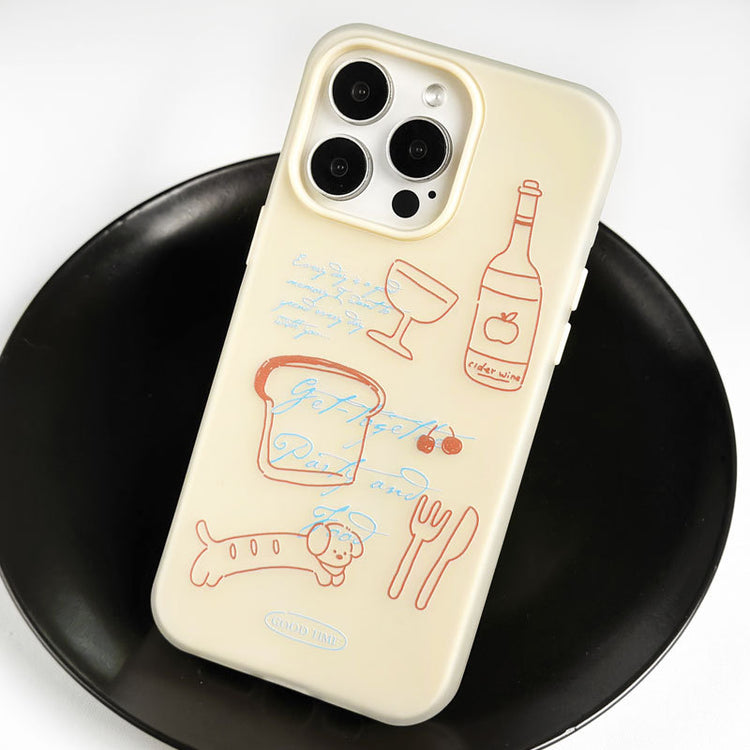 手機殼｜iPhone14promax膚感果凍15pro適用12蘋果16手機殼卡通11批發「LR1180」24.10-2