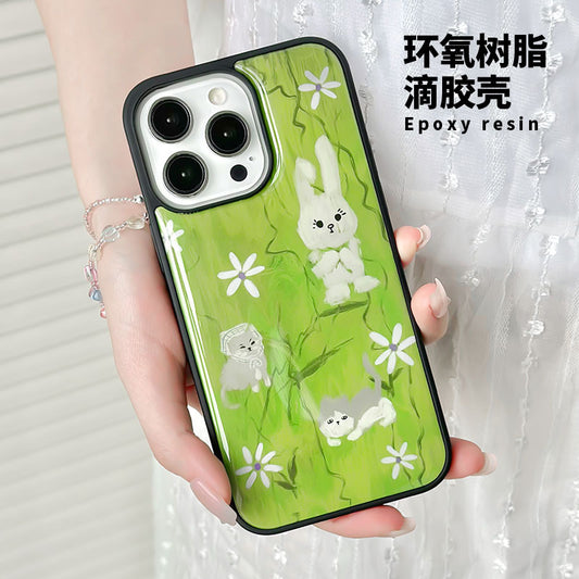 手機殼｜蘋果15手機殼滴膠殼13Promax適用iPhone14pro華為mate60卡通「WM0462」24.08-1