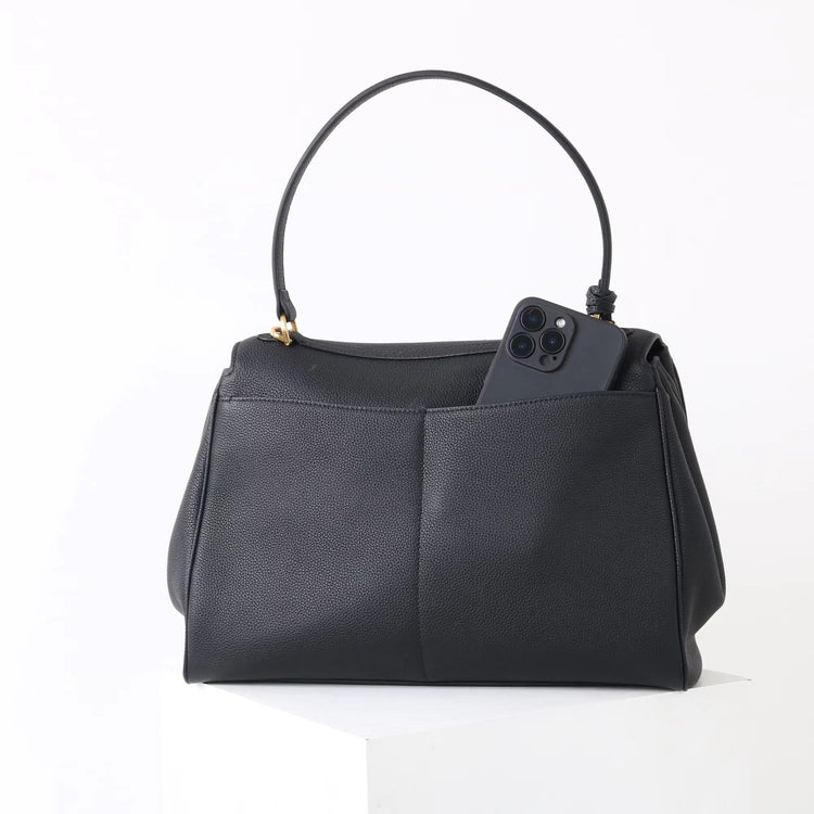 質感真皮｜2025新款togo牛皮B家同款鬆弛感大小號真皮鎖扣手提包單肩斜挎包「X5133 D5134」25.12-1