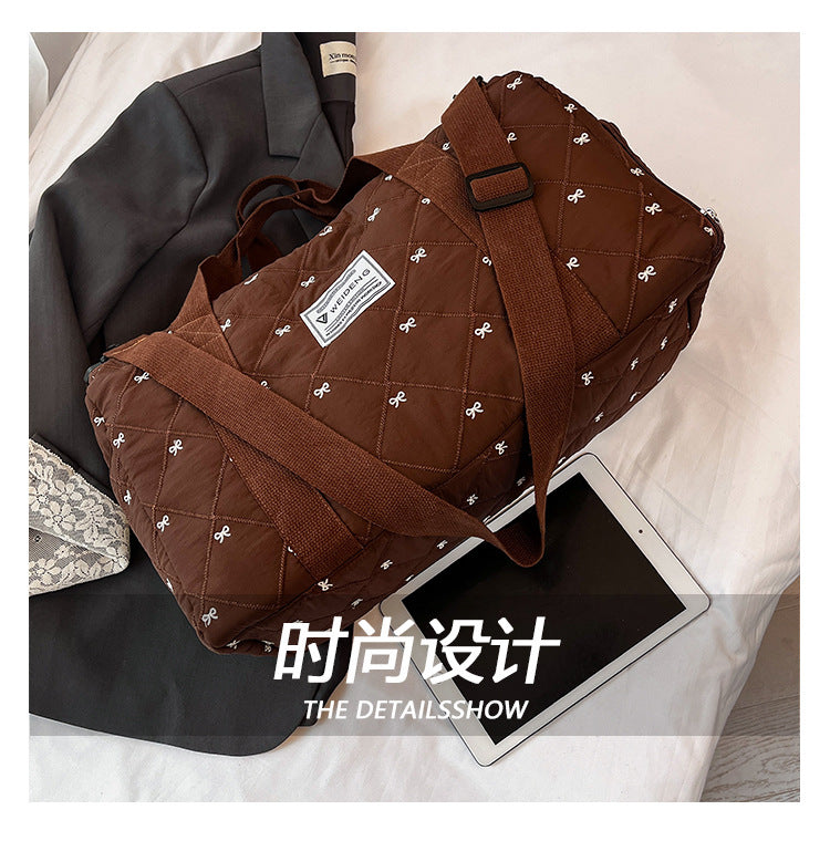 致青春｜大容量輕便手提旅行包女新款套拉桿出差行李包男休閒運動健身包「9108-118」25.11-3