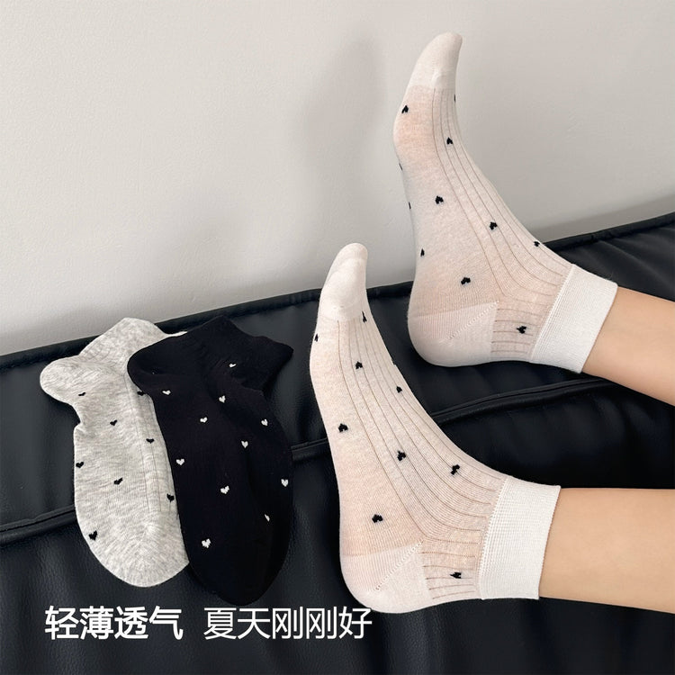 女襪｜襪子女士薄款莫代爾親膚舒適透氣短襪潮流通勤好搭簡約休閒襪「FKF2506」25.05-2