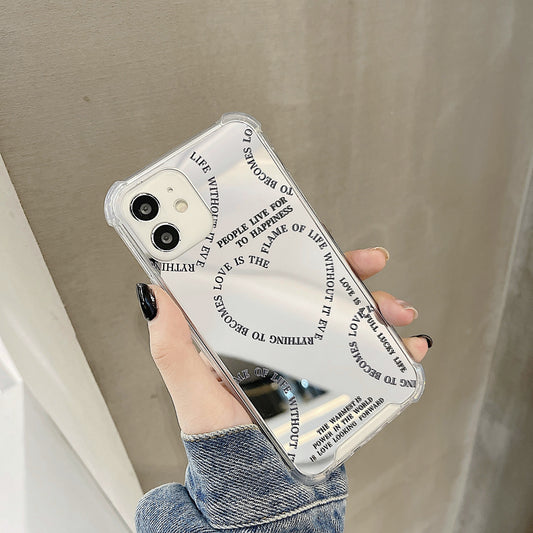 手機殼｜華為手機殼mate60Pro愛心15適用14蘋果16pro手機殼iphone16鏡面殼「BQ1875」24.11-2