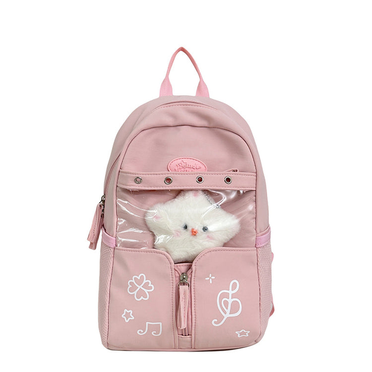致青春 | 新款書包工裝風小眾刺繡小學生雙肩包學院大容量中學生背包「8012-128」25.07-2