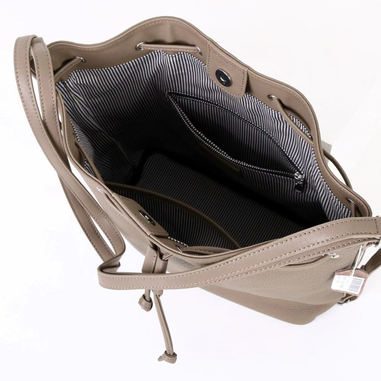 質感真皮｜2025新款時尚歐美氣質頭層牛皮雙肩水桶包百搭斜挎單肩斜挎高級感「7061」25.11-1