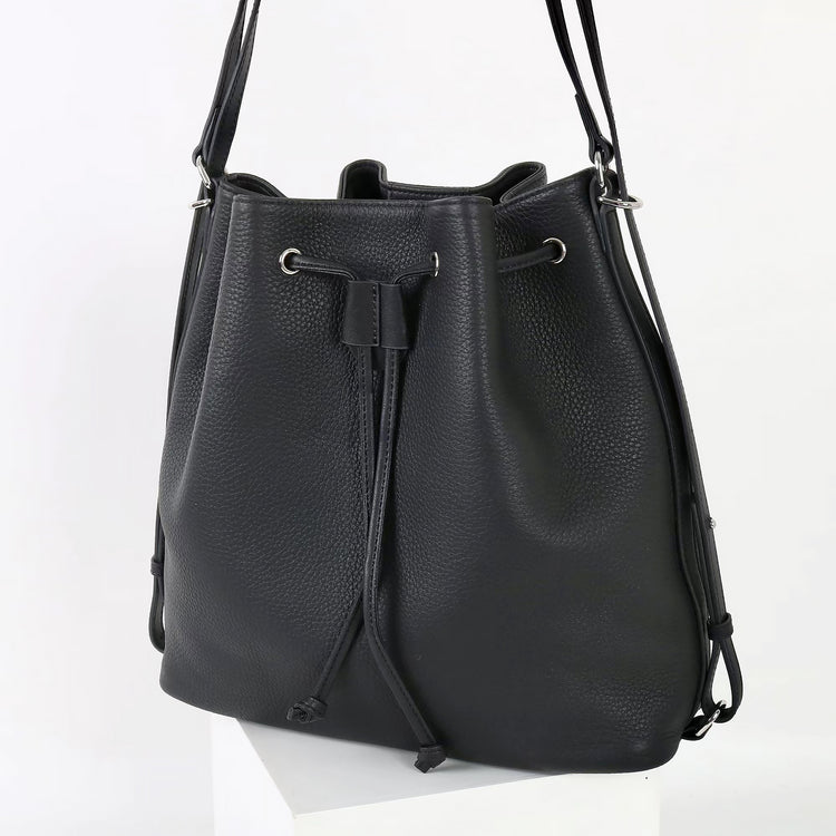 質感真皮｜2025新款時尚歐美氣質頭層牛皮雙肩水桶包百搭斜挎單肩斜挎高級感「7061」25.11-1