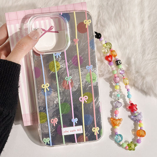 手機殼｜iPhone16手機殼14冰河紋12適用11Pro手機鏈蘋果15Promax女款「LR1362」25.02-2
