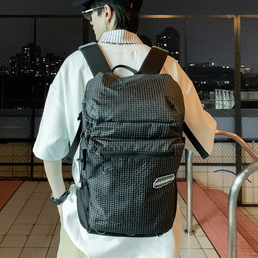 致青春｜時尚大容量雙肩包輕便休閒旅行背包高級感小眾設計感通用登山包「802-101」25.12-2