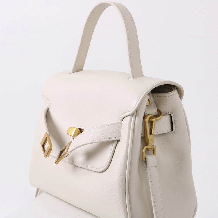 質感真皮｜2025新款通勤復古百搭單肩斜背包外出上班公文包女包時尚潮流單肩包「6191S」25.12-1