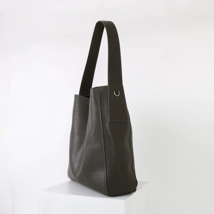 質感真皮｜2025新款高質感軟牛皮慵懶大容量通勤休閒斜挎包托特包時尚單肩腋下包「OS83316」25.10-4