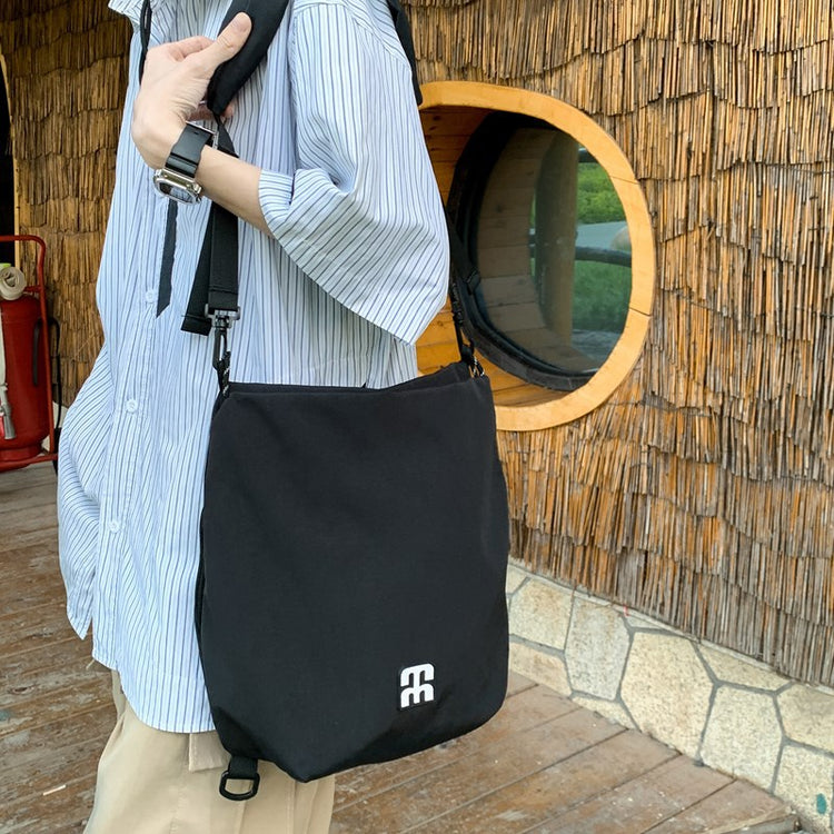 致青春｜多功能斜跨包新款簡約日系工裝郵差包戶外休閒輕便雙肩背包「2607-120」25.12-1