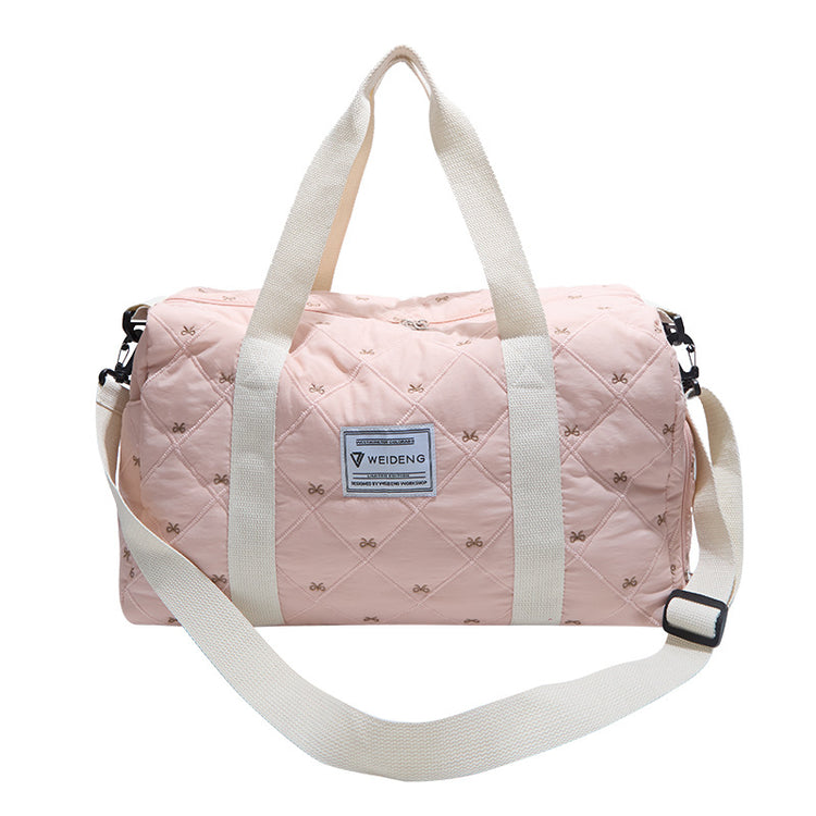 致青春｜大容量輕便手提旅行包女新款套拉桿出差行李包男休閒運動健身包「9108-118」25.11-3