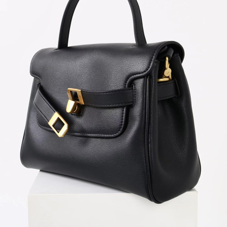 質感真皮｜2025新款通勤復古百搭單肩斜背包外出上班公文包女包時尚潮流單肩包「6191S」25.12-1