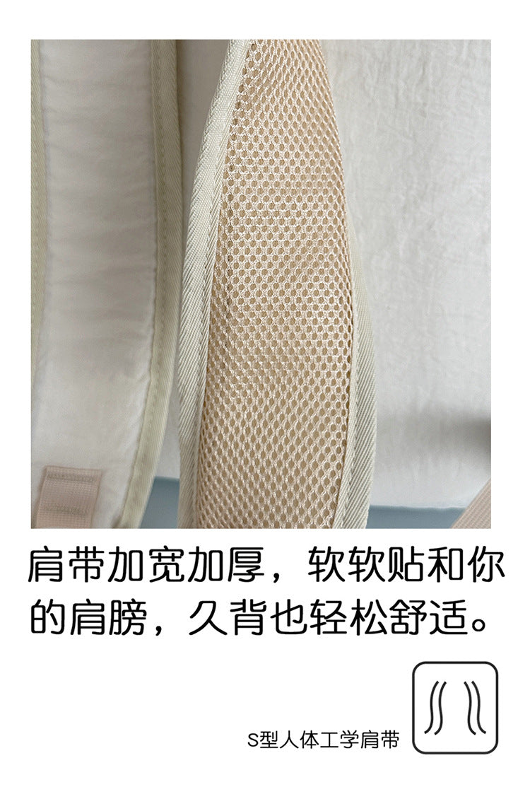 致青春 | MatinKim韓國抽繩復古運動休閒拼色百搭雙肩包背包「266-126-124」25.07-3