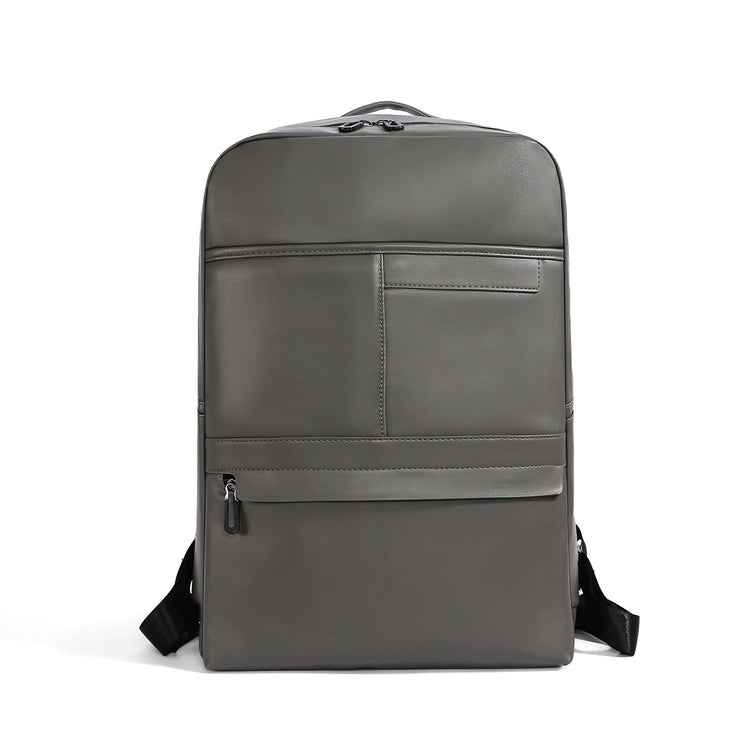 致青春｜高級感雙肩背包男士新款外出多功能背包大容量PU商務通勤電腦包「9781-128」25.12-2