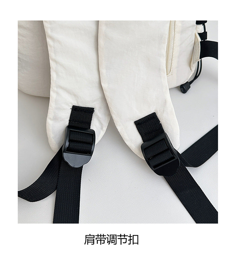 致青春 | 簡約學生書包男純色休閒旅行背包女初高中生大容量潮酷雙肩包「6144-124」25.07-1