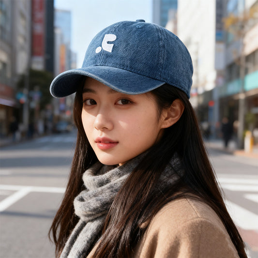 流行帽子｜2025新款牛仔棒球帽子女戶外顯臉小水洗鴨舌帽男情侶百搭遮陽帽潮「C5104A」25.10-1
