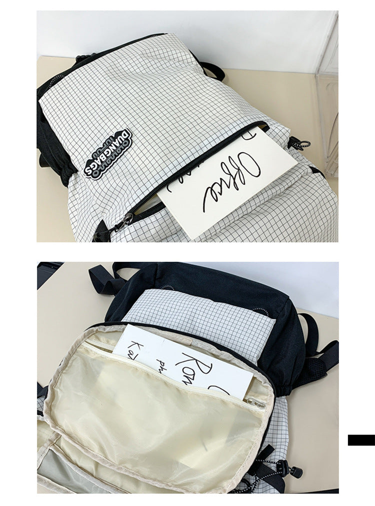 致青春｜時尚大容量雙肩包輕便休閒旅行背包高級感小眾設計感通用登山包「802-101」25.12-2