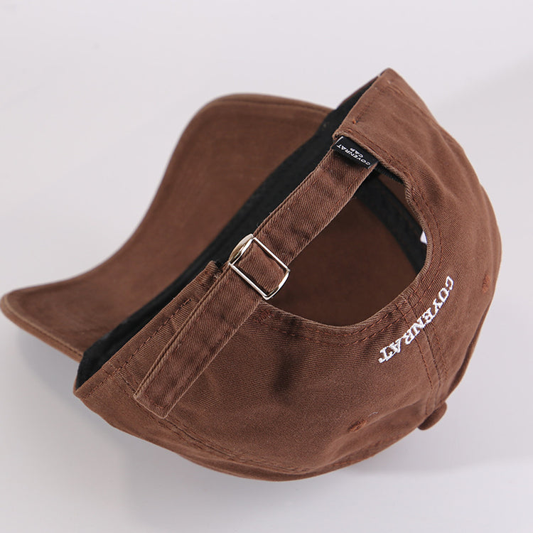 流行帽子｜帽子女2025新款加大加深鴨舌帽學生情侶顯臉小寬帽檐大頭圍棒球帽「C5875」25.12-1