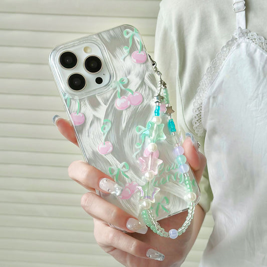 手機殼｜蘋果15手機殼iPhone14Promax適用掛繩12大孔透明13羽紗11批發「LR0890」24.07