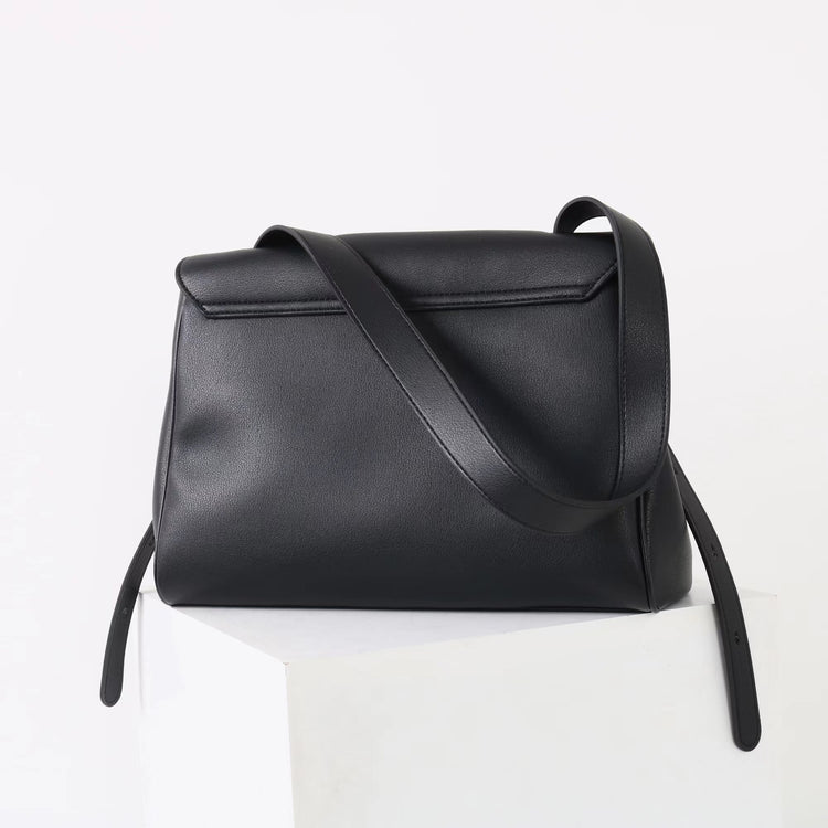 質感真皮｜2025新款通勤復古百搭單肩斜背包外出上班公文包女包時尚潮流單肩包「6191L」25.12-1