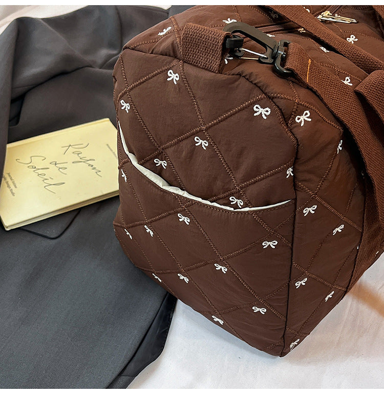 致青春｜大容量輕便手提旅行包女新款套拉桿出差行李包男休閒運動健身包「9108-118」25.11-3