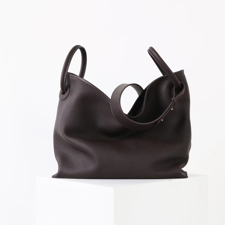 質感真皮｜2025新頭層牛皮圓環吊床通勤托特包大容量包包女大包高級感單肩包「5101」25.12-2