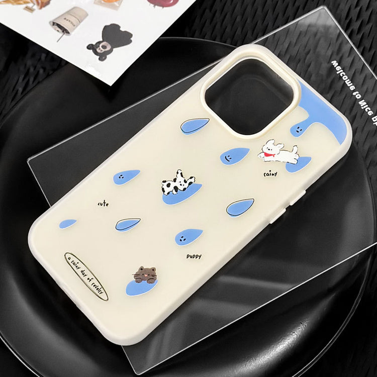 手機殼｜iPhone16promax卡通13膚感果凍14適用12二合一11蘋果15手機殼「LR1804」25.07-4