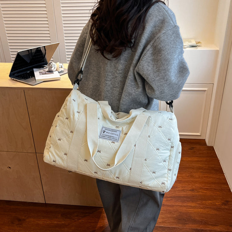 致青春｜大容量輕便手提旅行包女新款套拉桿出差行李包男休閒運動健身包「9108-118」25.11-3