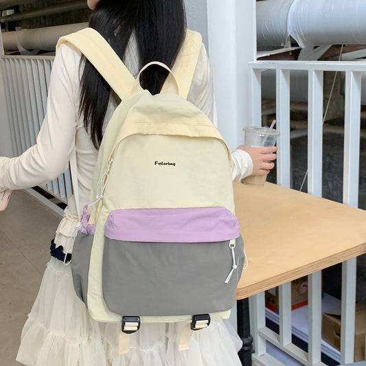 致青春 | 韓版國中生書包女可愛大容量高中生旅行背包休閒學生雙肩包「695-125」25.07-3