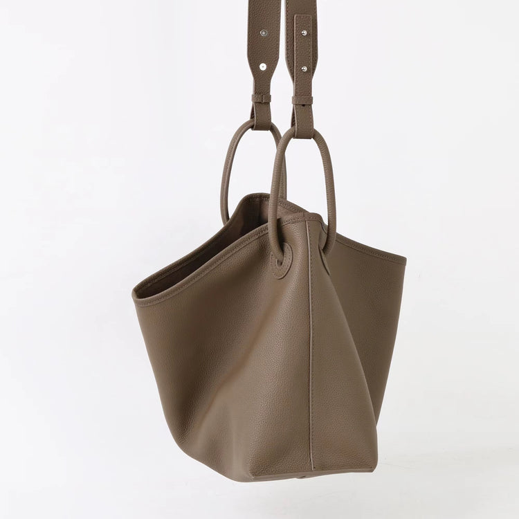 質感真皮｜2025新頭層牛皮圓環吊床通勤托特包大容量包包女大包高級感單肩包「5101」25.12-2