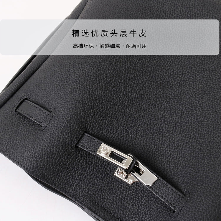 質感真皮｜2025新款頭層牛皮高級感單肩斜背手提水桶包大容量小眾百搭「OS53088」25.11-1