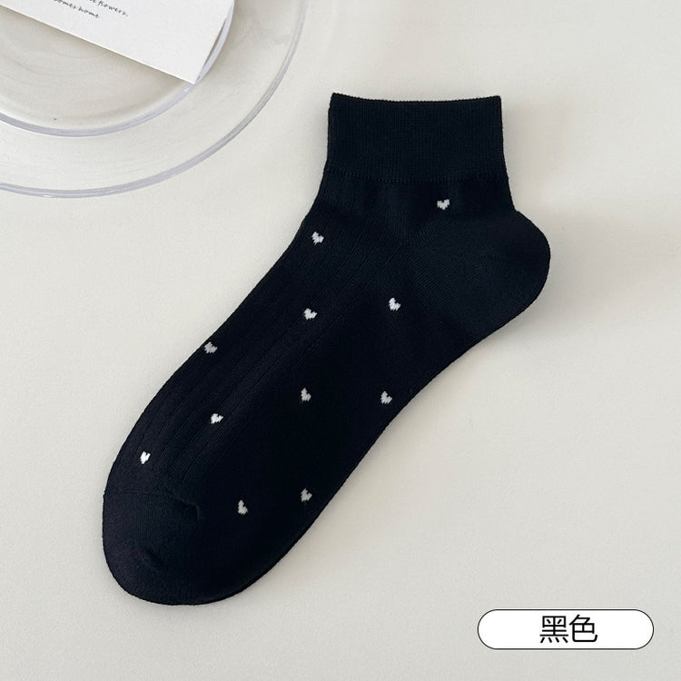 女襪｜襪子女士薄款莫代爾親膚舒適透氣短襪潮流通勤好搭簡約休閒襪「FKF2506」25.05-2