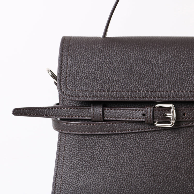 質感真皮｜2025新款綁帶設計小眾輕奢高級質感通勤手提斜挎包復古單肩斜挎包「OS53100」25.11-3
