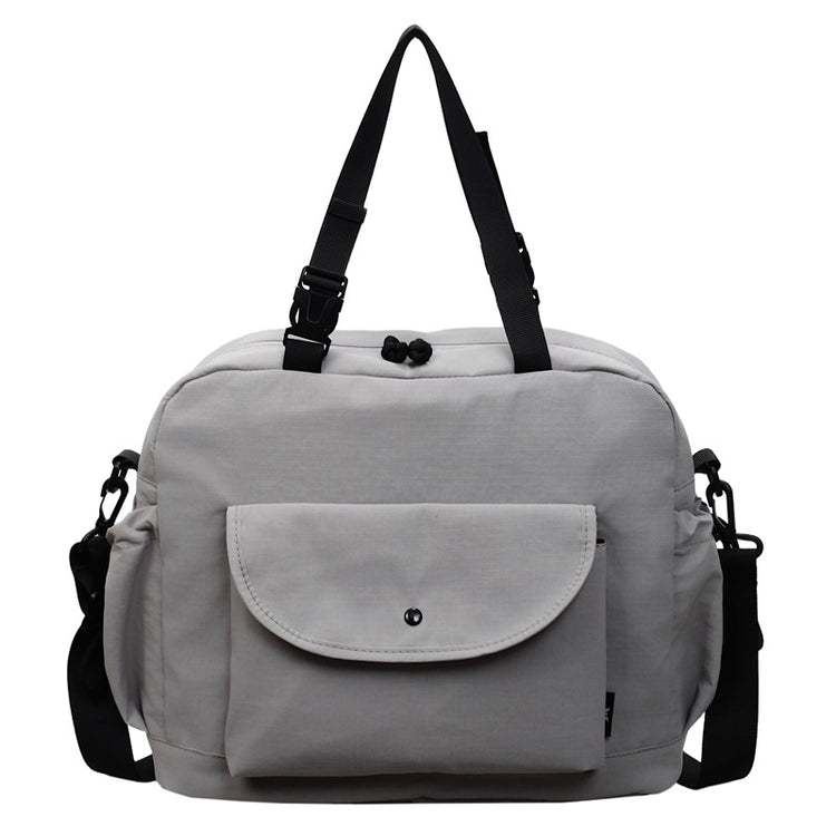 致青春｜韓版拼接撞色韓版布包2025新款高級感大容量通勤單肩斜背包「8831-130」25.11-2