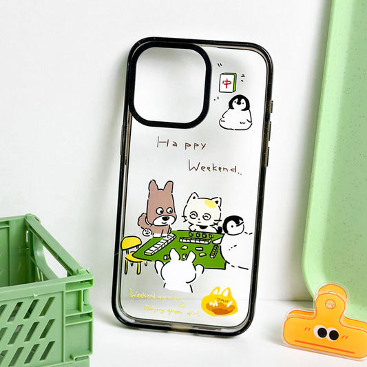 手機殼｜iPhone16光油壓克力手機殼15plus蘋果13Pro適用12Promax代發「WL0302」25.07-3