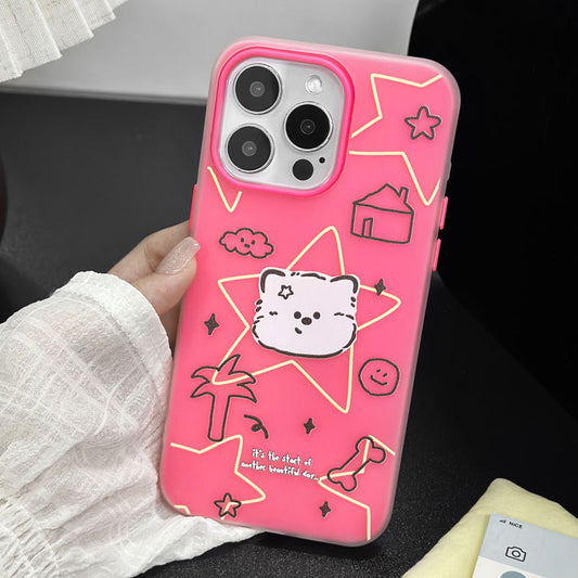 手機殼｜蘋果15手機殼iPhone16卡通13膚感果凍14適用12二合一11promax「LR1750」25.07-4