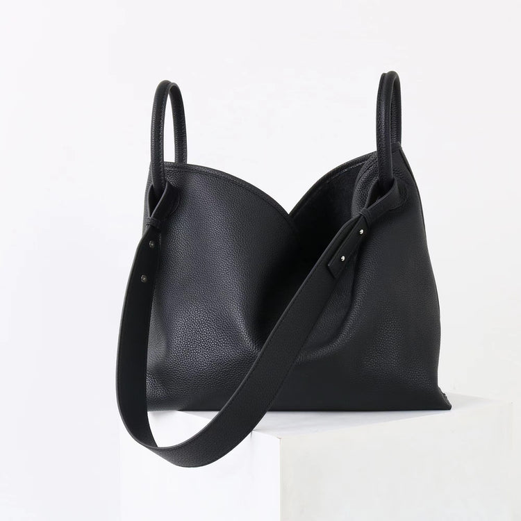 質感真皮｜2025新頭層牛皮圓環吊床通勤托特包大容量包包女大包高級感單肩包「5101」25.12-2