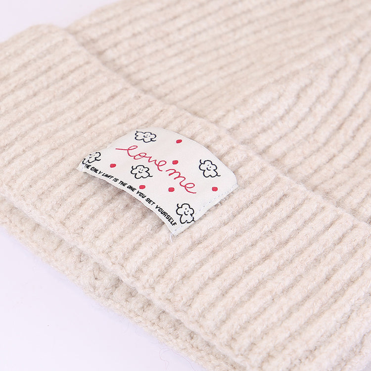 流行帽子｜韓系大頭圍帽子女秋冬加厚保暖針織帽顯臉小護耳毛線帽男包頭冷帽「C5753」25.11-1