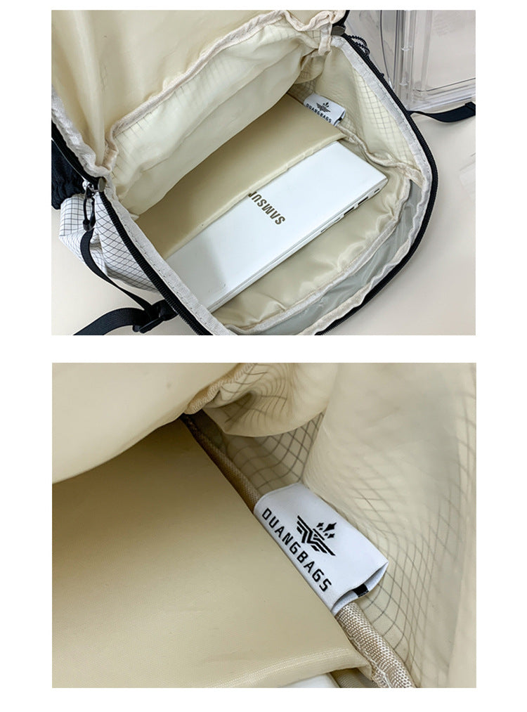 致青春｜時尚大容量雙肩包輕便休閒旅行背包高級感小眾設計感通用登山包「802-101」25.12-2