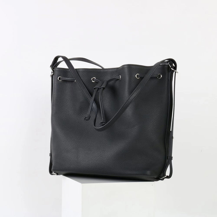 質感真皮｜2025新款時尚歐美氣質頭層牛皮雙肩水桶包百搭斜挎單肩斜挎高級感「7061」25.11-1