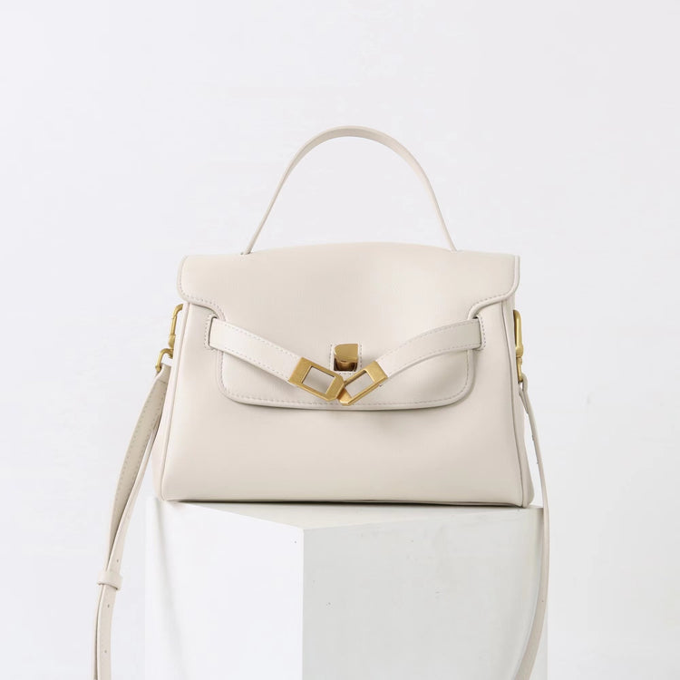 質感真皮｜2025新款通勤復古百搭單肩斜背包外出上班公文包女包時尚潮流單肩包「6191S」25.12-1