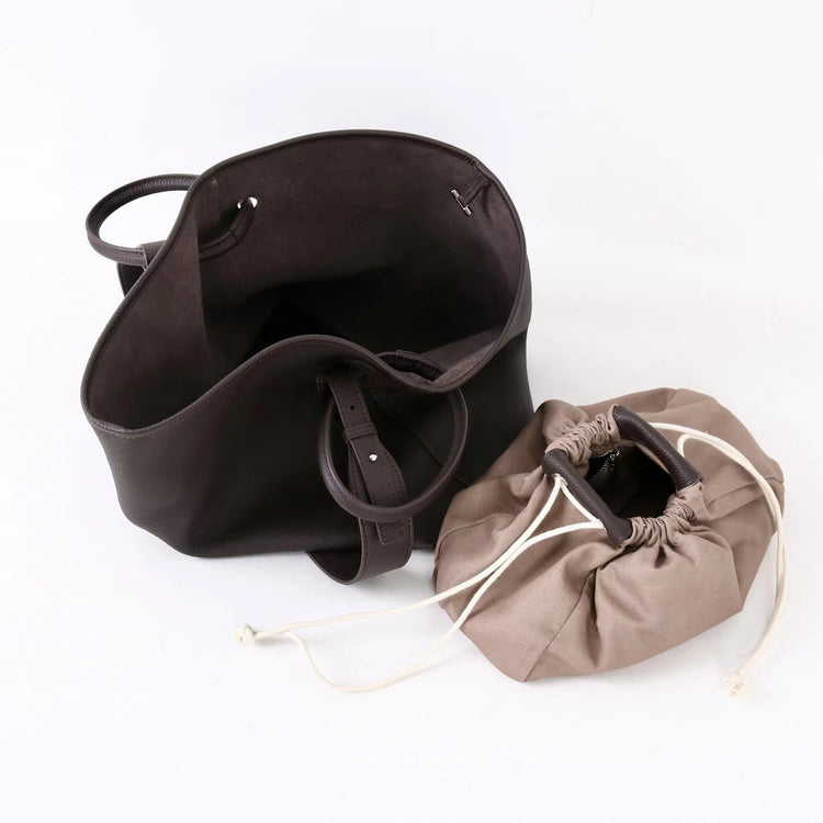 質感真皮｜2025新頭層牛皮圓環吊床通勤托特包大容量包包女大包高級感單肩包「5101」25.12-2