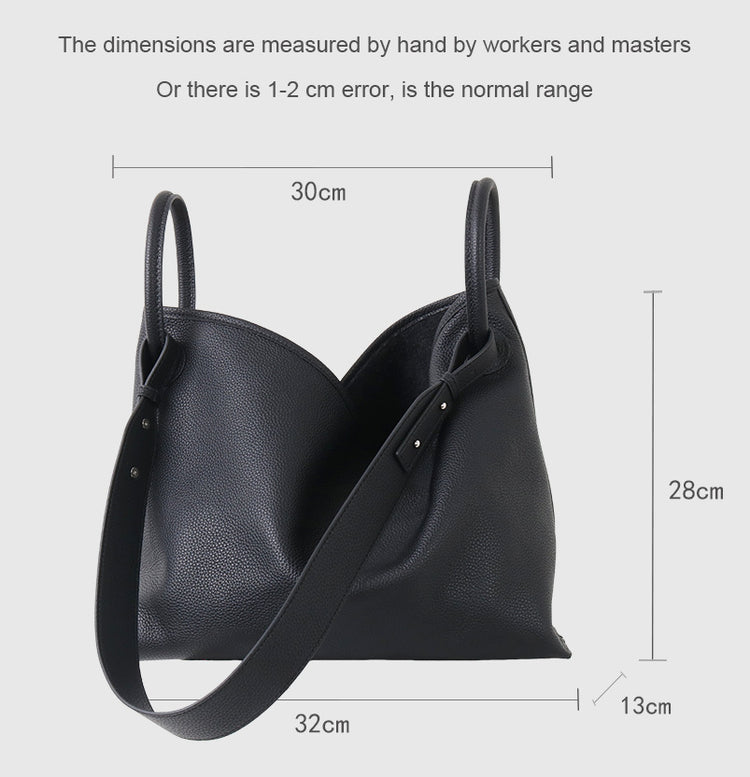 質感真皮｜2025新頭層牛皮圓環吊床通勤托特包大容量包包女大包高級感單肩包「5101」25.12-2