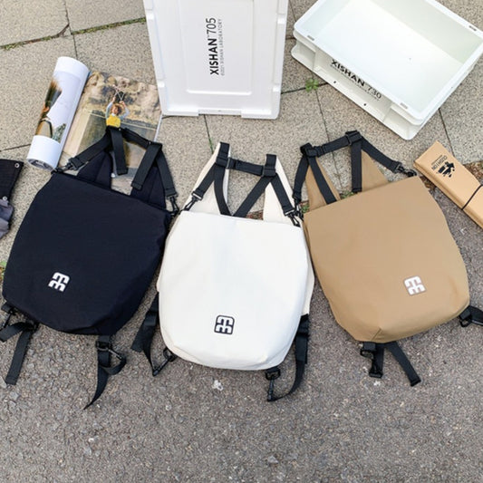 致青春｜多功能斜跨包新款簡約日系工裝郵差包戶外休閒輕便雙肩背包「2607-120」25.12-1