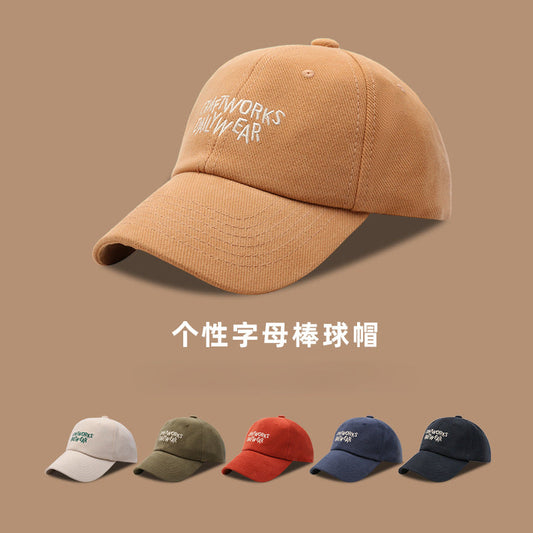 流行帽子 | 個性時尚字母棒球帽子女出行遊玩百搭情侶鴨舌帽秋冬潮流太陽帽「C1340」22.08-1